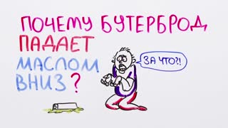 НаучПок Почему бутерброд падает маслом вниз — Научпок.mp4